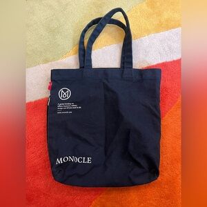 Black Vintage Monocle Tote Bag GUC